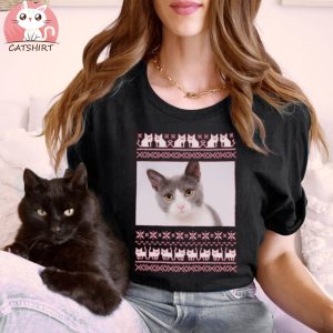 Custom Photo Cat Christmas Sweater