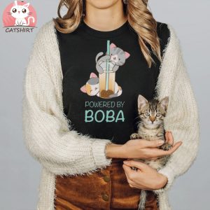 Cute Boba Cats Kawaii T Shirt