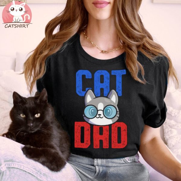 Cute Cat Dad Cat Daddy Shirt