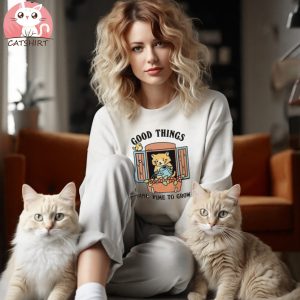 Cute Cat Graphic Tee Shirt