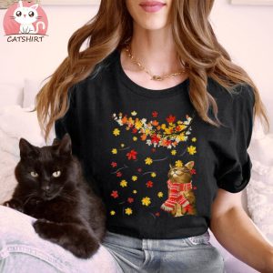 Cute Cat Paw Lover Autumn Fall Season Thanksgiving Outfit Shirt