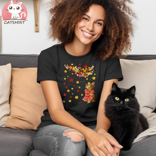 Cute Cat Paw Lover Autumn Fall Season Thanksgiving Outfit Shirt