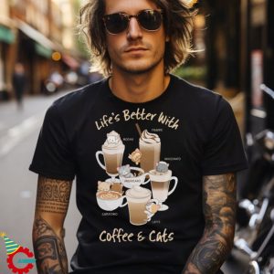 Cute Coffee Cats Kawaii T Shirt