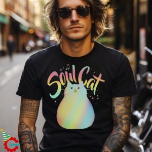 Cute Disney Pixar Soul Cat Gradient Portrait Shirt