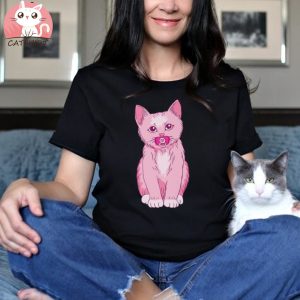 Cute Feline Cat Mom Lover Costume Kawaii Baby Pink Kitten Shirt