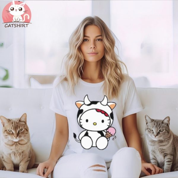 Cute Kitty Cow Ice Cream Shirt