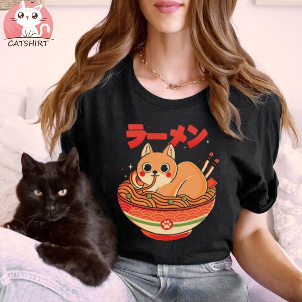 Cute Ramen Cat Shirt