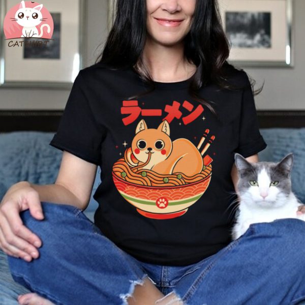 Cute Ramen Cat Shirt