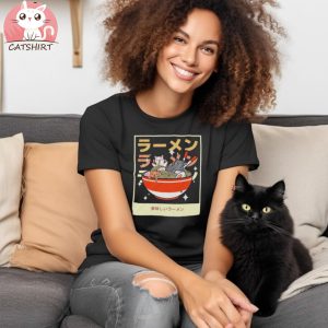 Cute Ramen Cats T Shirts