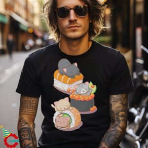 Cute Sushi Cats Kawaii T Shirt