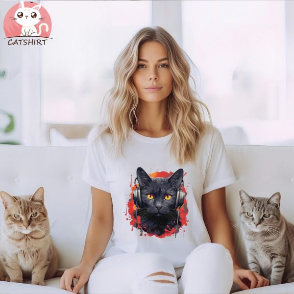 DJ Cat T Shirt Mixing Style and Comfort Shirt