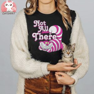 Disney Alice In Wonderland Cheshire Cat We're all Mad Here Not All There T Shirt