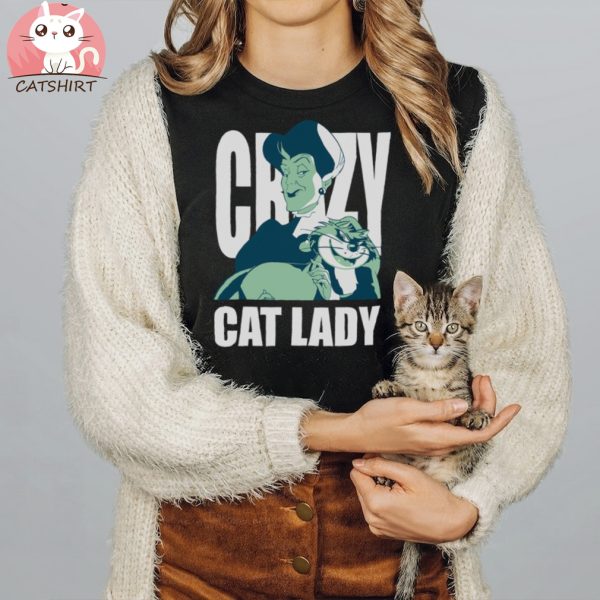 Disney Cinderella Lady Tremaine Lucifer Crazy Cat Lady Shirt