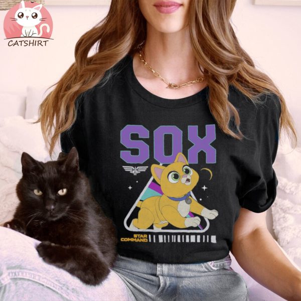 Disney Pixar Lightyear Sox Star Command Cat Poster Shirt