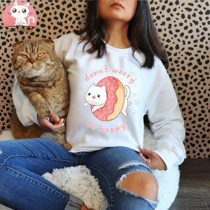 Donut Worry Cat Shirt