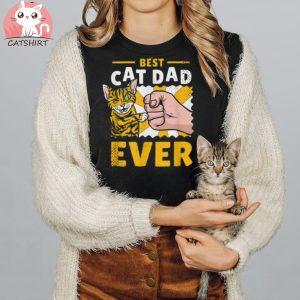 Fist Bumping Cat Dad Shirt