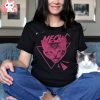 Funny 1980s Cat Lover Unisex Adult Raglan T Shirt