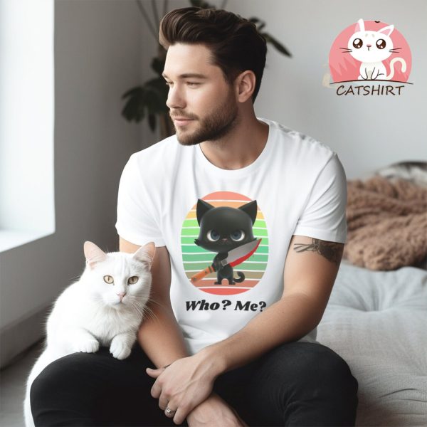 Funny Black Cat Shirt, Murder Cat Sweater Gifts, Funny Cat Gift, Cat Lover Shirt