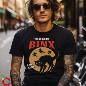 Funny Black Cat Thackery Binx Fan Club T Shirt