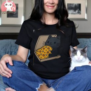 Funny Cat Eating Pizza Shirt