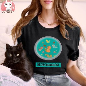 Funny Cats Ideas Meowcrobiology For Cat Lovers Shirt