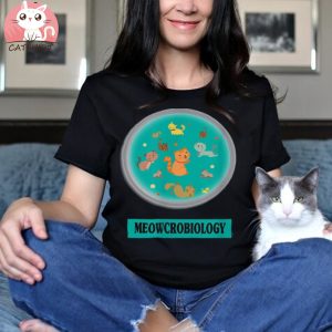 Funny Cats Ideas Meowcrobiology For Cat Lovers Shirt