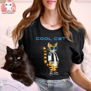 Funny Cool Cat Quality material T shirt