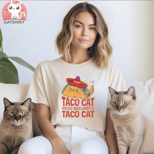 Funny Dad Joke T Shirt for Father's Day or Party Fun Taco Cat Shirt