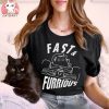 Funny Furrurious Car Driving Cat T shirt