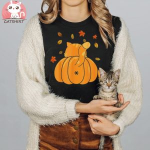 Funny Halloween Ca Cat Pumpkin Jack O Lantern Gift Unisex Shirt