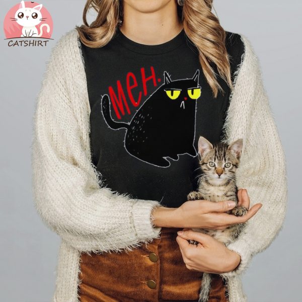 Funny Meh. Cat Meme For Cat Lovers Sweatshirt