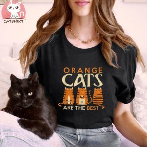 Funny Orange Cats Are The Best Cat Mom Shirt