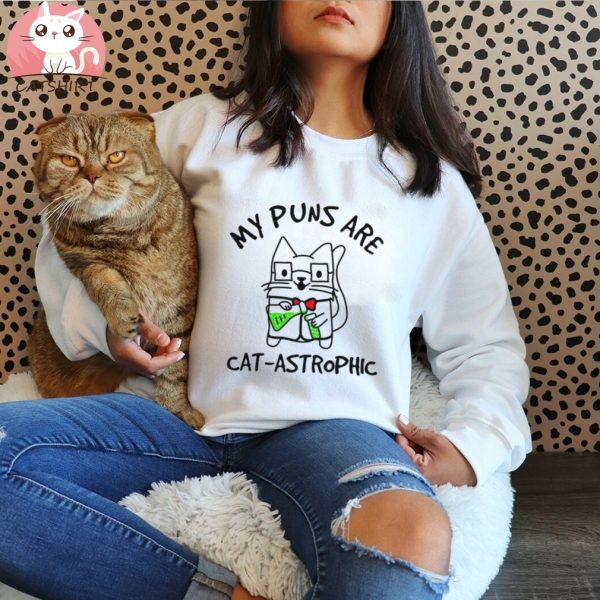 Funny Puns Cat as trophic Cat Shirts