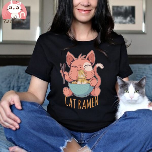 Funny Ramen Cat Shirt