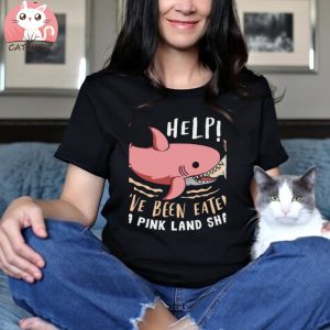 Funny Shark And Cat Combined T shirt