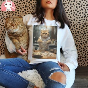 Funny cat shirt kitty biscuit t shirt