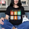 Funny cat tricks come sit shake vintage shirt