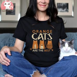 Funny orange cat lover owner Orange Cats are the best, Short Sleeve Unisex T Shirt