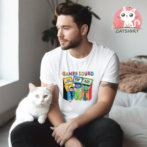 Gamer Squad Cat Shirt