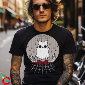 Ghost Cat Crystal Ball T Shirt