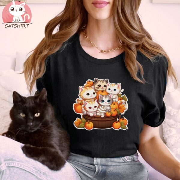 Halloween Cute Cat T shirt