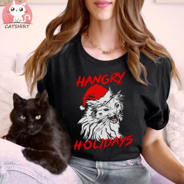 HANGRY HOLIDAYS THURSTON’S CAT CHRISTMAS SHIRT