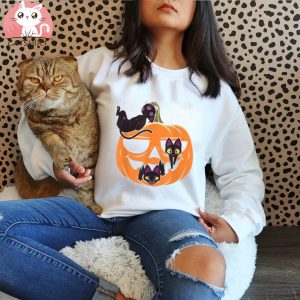 Halloween Cats Pumpkin Party Scary Pumpkins Shirt