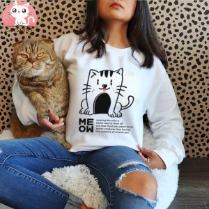 Hand drawn funny cat shirt