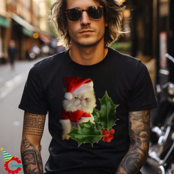 Happy Christmas Cats Tee Shirt