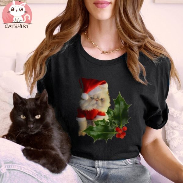 Happy Christmas Cats Tee Shirt