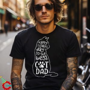 Happy Father’s Day To The Best Cat Dad SVG, Father’s Day SVG, Cat Dad SVG graphic t shirt