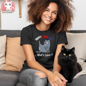 Happy Labor Day Funny Cat Union Independence Worker Kitten Shirt