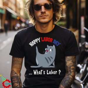 Happy Labor Day Funny Cat Union Independence Worker Kitten Shirt