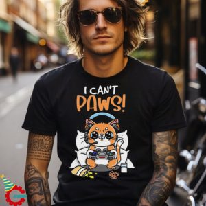 I Can't Paws The Game Cat Shirt